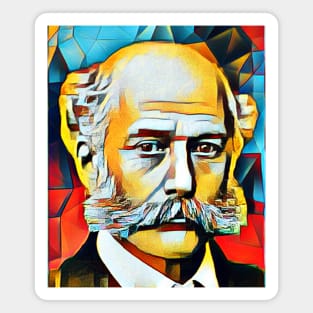 Joseph Bazalgette Abstract Portrait | Joseph Bazalgette Artwork 3 Magnet